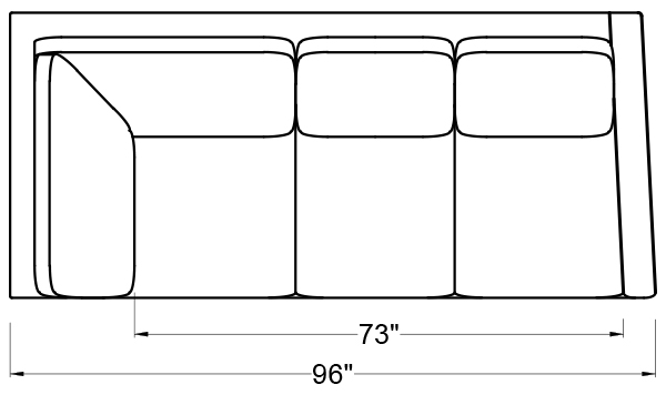 RIGHT ARM CORNER SOFA