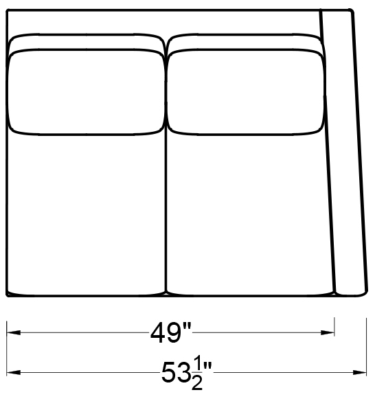 RIGHT ARM LOVESEAT