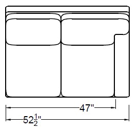 RIGHT ARM LOVESEAT