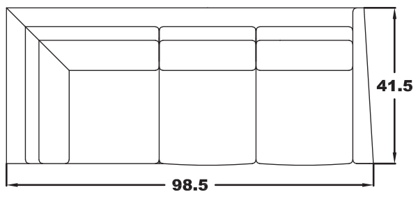 RIGHT ARM CORNER SOFA