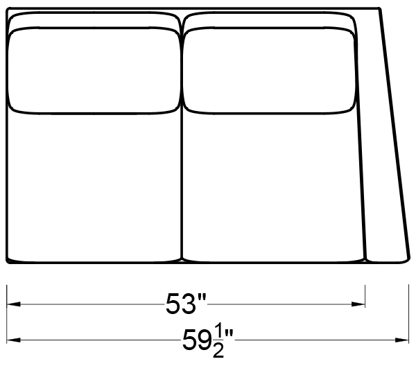 RIGHT ARM LOVESEAT