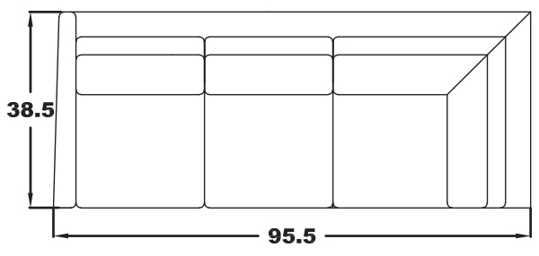 LEFT ARM CORNER SOFA