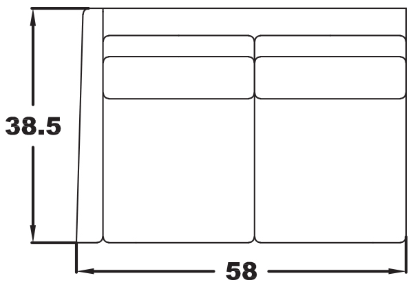 LEFT ARM LOVESEAT